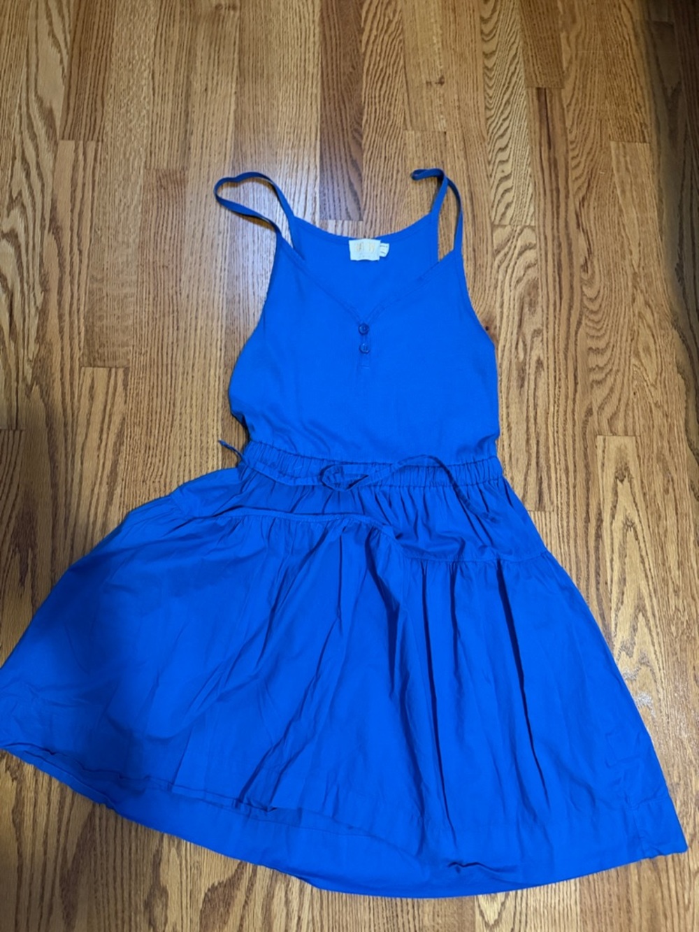 Nation LTD Girls Bright Cobalt Blue Spaghetti-Strap Sundress